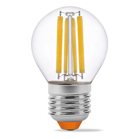 LED Lampen E27 G45 Ball 6W = 60W 806lm 4000K Neutral 360° FILAMENT Videx