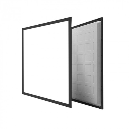 LED-Panel 60x60 Einbau-Panel 40W 5200lm 4000K Neutral Schwarz Hinterleuchtet Ecolight
