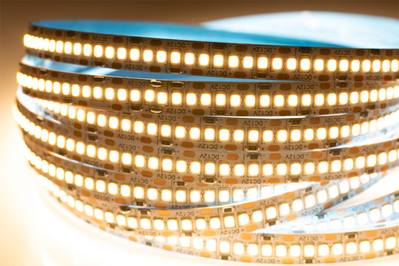 LED-Strip, LED-Streifen 12V 120W 1200LED 2835 10mm 5m warm LUMILED