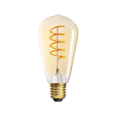 LED Lampen XLED E27 ST64 4W 250lm 1800K Warm Glühfaden Amber KANLUX