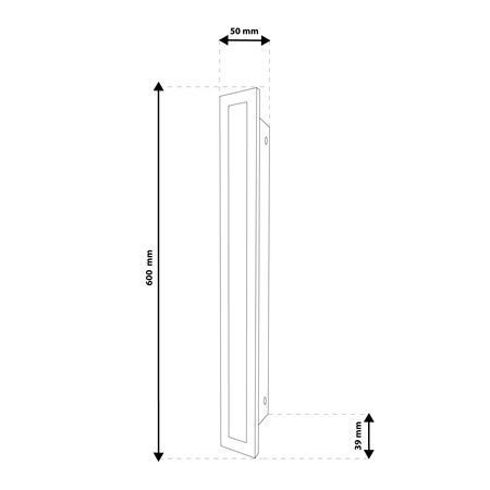 LED-Anbauleuchte OLIO Wandleuchte 18W 4000K 60cm IP65 LUMILED
