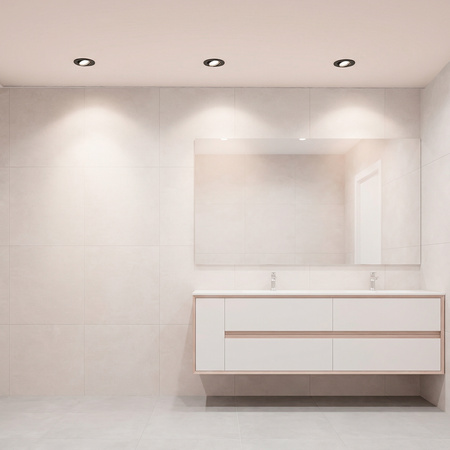 Einbaustrahler GU10, MR16 Einbauspot HALOGEN Runde beweglich Schwarz Blech AURELI LUMILED