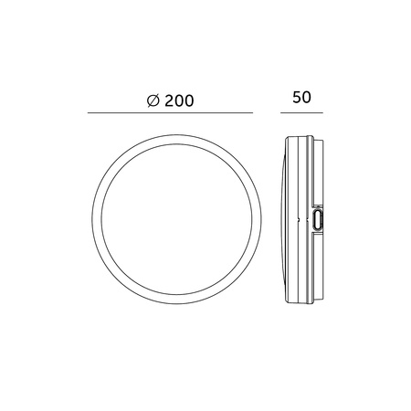 LED-Badezimmerdecke Aufputz 12W 1260lm 4000K 120° mit Bewegungs- und Dämmerungssensor Weiß IP65 Nairos Kobi