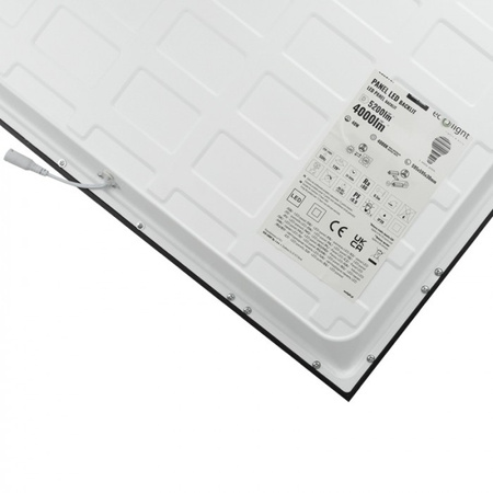 LED-Panel 60x60 Einbau-Panel 40W 5200lm 4000K Neutral Schwarz Hinterleuchtet Ecolight