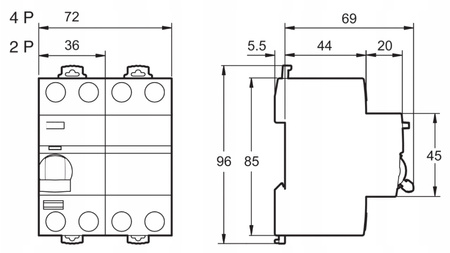 Fehlerstromschutzschalter 25A 2P AC Schneider