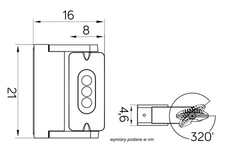 Außengarten-Fassadenlampe LED-WANDLAMPE RADIUS 6144S-1 9W 605lm 4100K Neutral Su-Ma