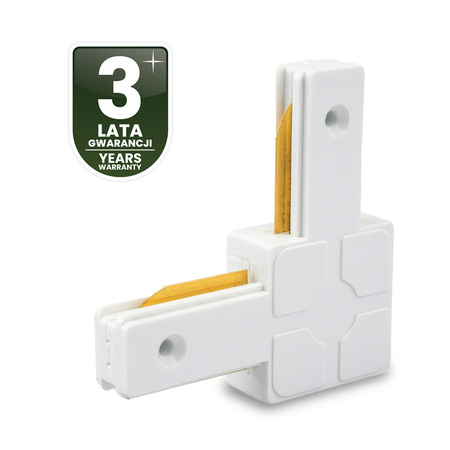 Eckverbinder für 1-Phasen-Stromschienen-System Weiß LUMILED