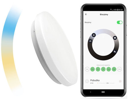 LED-Deckensegel 36W CCT SPECTRUM SMART TUYA WiFi 49cm