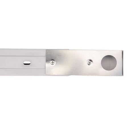 1-Phasen Stromschiene Aluminium, Schiene für Schieneinstrahler 100cm Weiß LUMILED