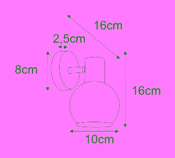 Doppelwandleuchte K-8003-2G aus der GALAXY I-Serie 2xE14 Kaja