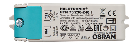 Halogen Netzgerät Phasendimmer 20 - 75W 11,5 - 11,7V OSRAM Compact