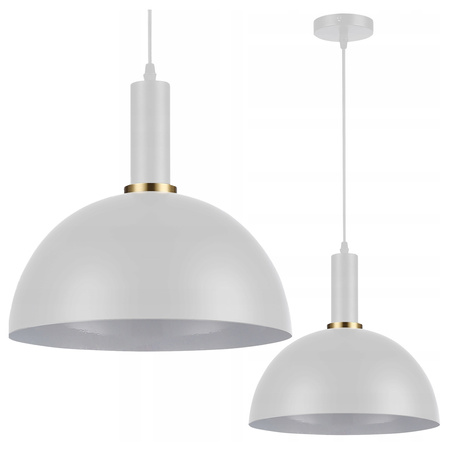 Masterled Koko Weiß Kupfer E27 Hängeleuchte