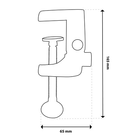 Schreibtischlampe Halterung Schreibtisch Clip Clip Weiß Lumiled