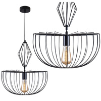 Hängelampe Hängend E27 Schwarz Jasmina Sanico Goldlux