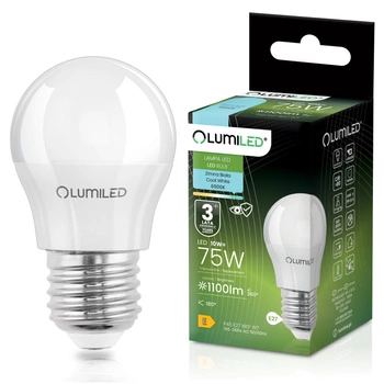 LED Lampen E27, Glühbirne P40 10W = 75W 1055lm 180° 6500K kalt LUMILED