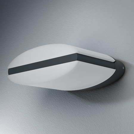 Außenfassaden-Wandleuchte Grau 12,5W 3000K Warm IP44 ENDURA STYLE Ellipse LEDVANCE