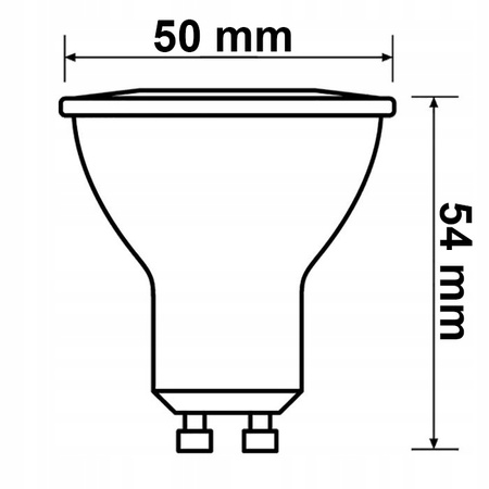 LED-Halogenlampe GU10 5,5W = 50W 450lm 4000K neutraler Strahler TOSHIBA