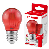 LED Lampen E27 G45 4.5W = 40W Rote Glühwendel TOSHIBA
