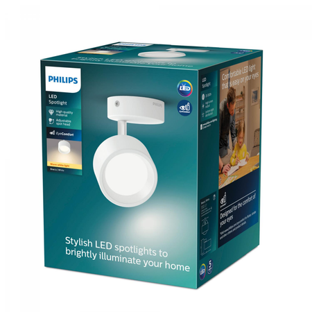 Wandleuchte LED-Wandleuchte 5.5W 550lm 2700K Weiß Bruder Philips