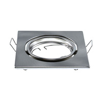 Deckenleuchte Unterputzmontage GU10 quadratisch satiniertes Nickel 2 Stück VT-817 V-TAC