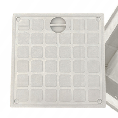 Bodenkontroll- und Messschacht für Blitzschutz R.8170 198x198x200mm Kleiner PAWBOL