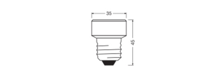LED Reflektor Glühbirne E27 3.5W = 26W 270lm 2700K Warm 100° Dimmbar FLAT LAMP Osram