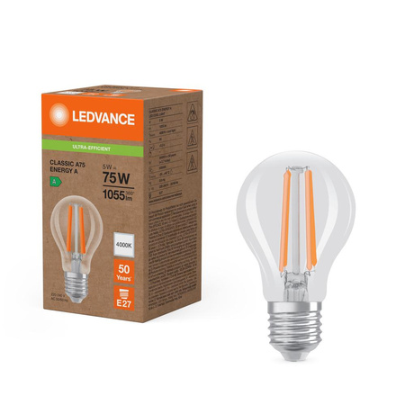 LED-Lampe E27 A60 5W = 75W 1055lm 4000lK Neutral 320° Ledvance