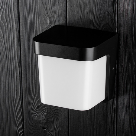 Gartenwandleuchte E27 Elevation SCHWARZ Quadrat CORGI