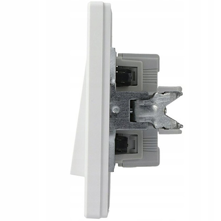 Lichtschalter Doppelschalter weiß mit Rahmen SCHNEIDER ASFORA