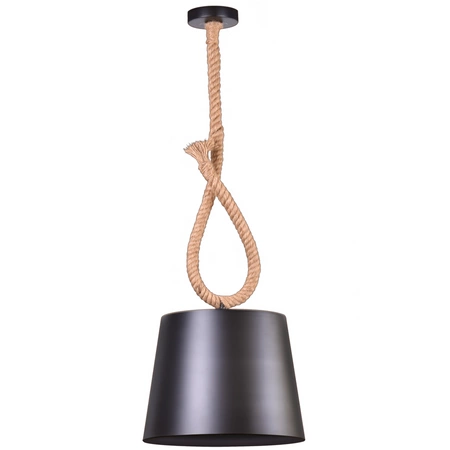 ROPE CASE SUSPENSION LAMPE E27 Schwarz und beige GOLDLUX (Polux)