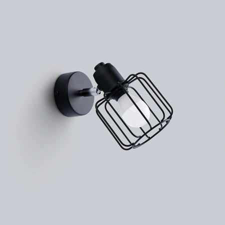 Wandleuchte BELUCI 1 E14 Schwarz Modern SOLLUX