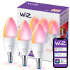 3x LED-Lampe E14 C37 4.9W = 40W 2200-6500K + RGB SMART WiFi WiZ