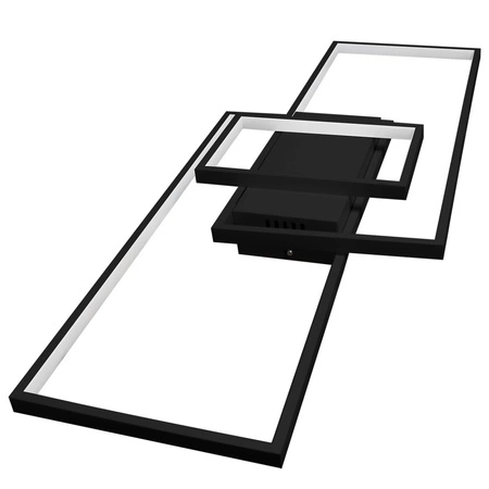 LED Kronleuchter Deckenleuchte 90W CCT GALAXIS VELA Schwarz + Fernbedienung