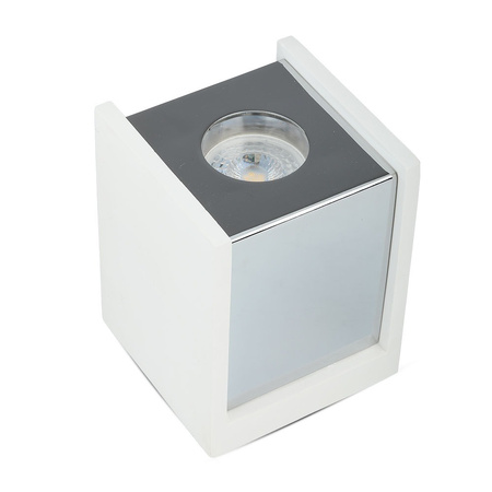 Spot GU10 Square Weiß/Chrom VT-860 V-TAC - 5 Jahre Garantie