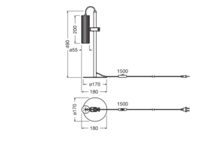 Tischlampe Schreibtisch Leuchte Stehend Dekorativ GU10 Schwarz Dekor Ledvance
