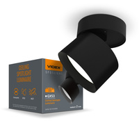 Wand Wandleuchte Wandleuchte 1x GX53 Schwarz Videx