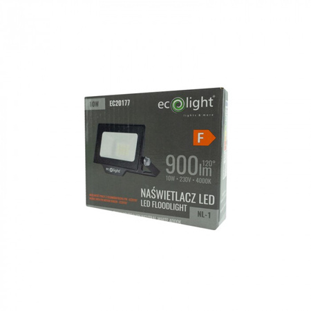 LED-Flutlicht Reflektor 10W 900lm 4000K Neutral IP65 NL-1 Ecolight