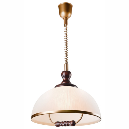 Hängelampe RAMONA E27 Weiß Holz LM-1.1/107 Lamkur