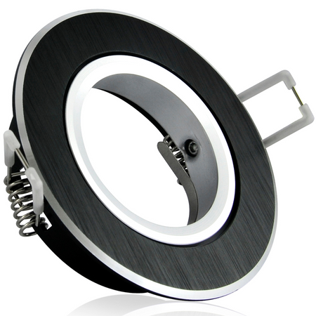 BEWEGLICHE Deckenleuchte EAST OPAL GOLDLUX (Polux) ALU BLACK