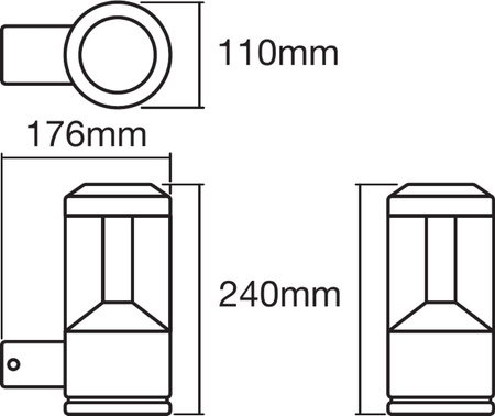 LED-Fassadenwandleuchte 12W LATARNIA Endura Style modern LEDVANCE