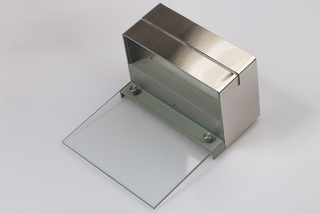 LED-Gartenlampe beleuchtete Hausnummer Türerhöhung Wandleuchte 6W IP54 Silber Volteno