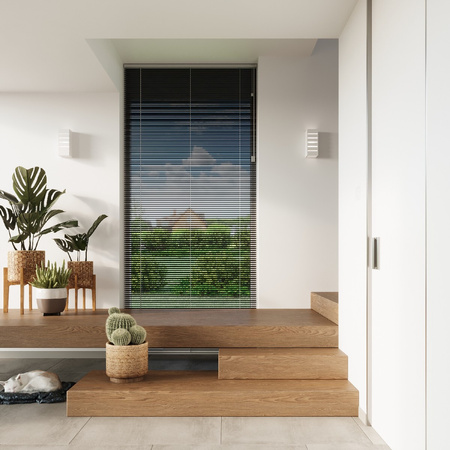 LED-Wandleuchte SAMIR E27 Wandleuchte Rechteckig Keramik weiß SOLLUX