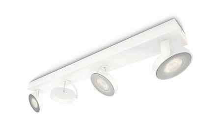 LED Deckenleuchte 4x 4.5W 2700K Dimmbar CLOCKWORK Moving White PHILIPS