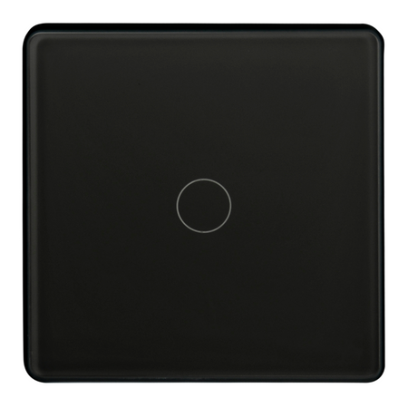 Touch Switch Single mit Kondensator Schwarz Tuya Smart WiFi Sanico Goldlux