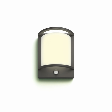 Gartenleuchte LED Wandleuchte SAMONDRA IR myGarden 12W 2700K IP44 mit Bewegungssensor Anthrazit PHILIPS