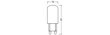 G9 LED-Kapsel-Lampe 3,2W = 30W 320lm 1800/2700K Warm CRI90 300° Weiß Dimmbar SUPERSTAR PLUS CLASSIC Osram