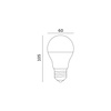 LED-Lampe E27 Ball 9W 806lm 6500K Kalt 240° LED2B Kobi