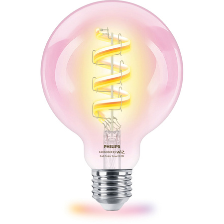 LED-Lampe E27 G95 6.3W = 40W CCT + RGB FILAMENT SMART WiFi Philips WiZ