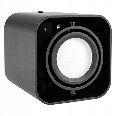 Aufputz Halogen Tuba Reflektor Spot GU10 Quadratisch Beweglich Schwarz Masterled