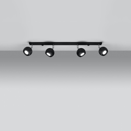 OCULARE Deckenleuchte 4xGU10 Reflektor Halogen Leuchte Moving 80cm Schwarz SOLLUX